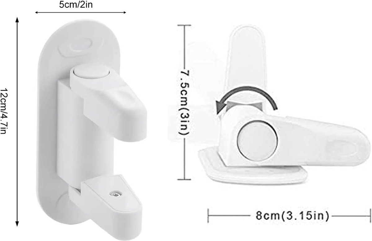 deurklinksloten voor kinderen en huisdieren - zelfklevend - zonder boren - veilig voor slaapkamers en keukens - ShopVlot