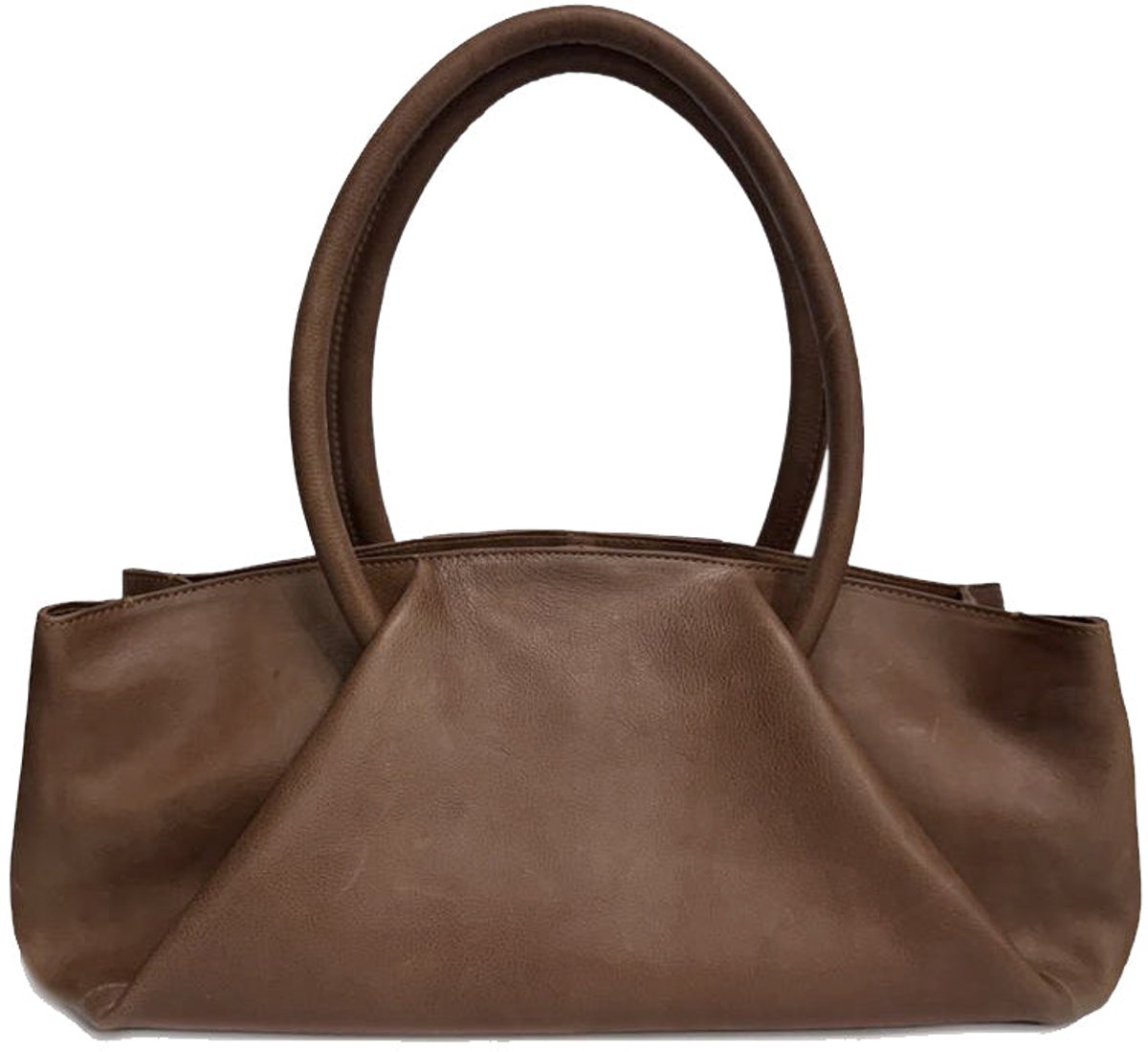 Chabo Bags Bowling Beauty Leren Handtas - Chocolate