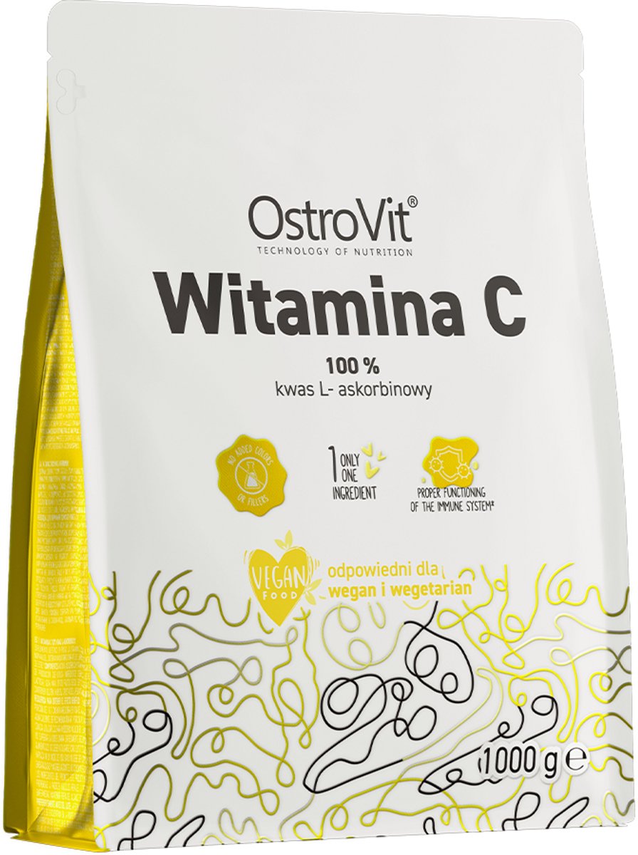 OstroVit Vitamin C – Voedingssupplement – Vitamine C – Vegan – 1000g