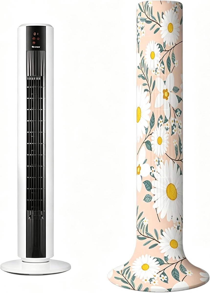 Torenventilator, stofafdekking voor verticale ventilator van 100-135 cm - ShopVlot