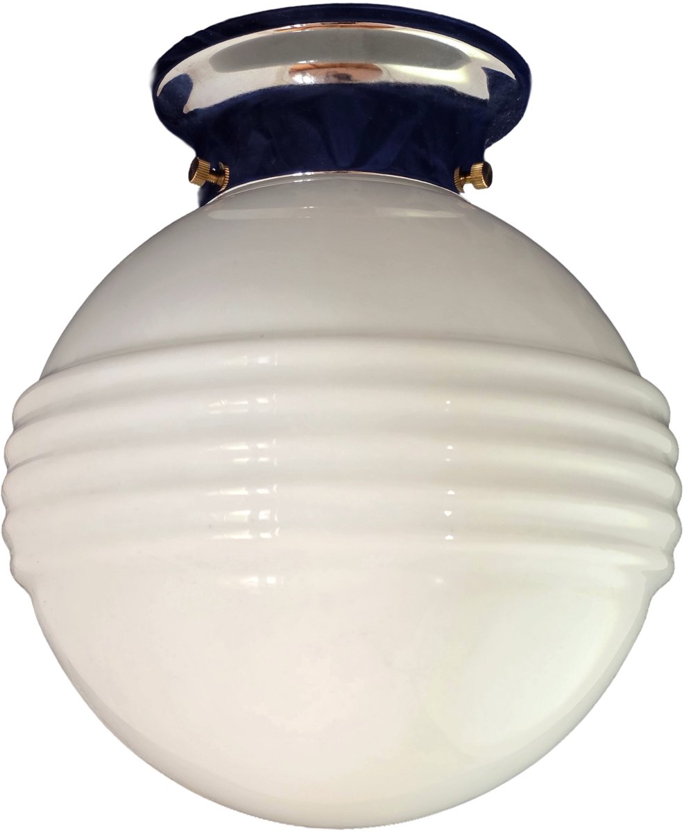 Thomas Klaus Radius - Art Deco Plafondlamp - Glazen Plafonnière - Retro