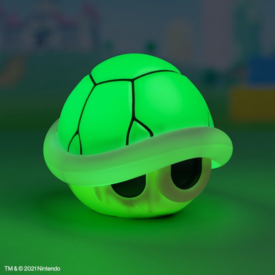 Paladone Super Mario - Green Shell Lamp met Geluid - Mario Kart van Paladone — afbeelding 2