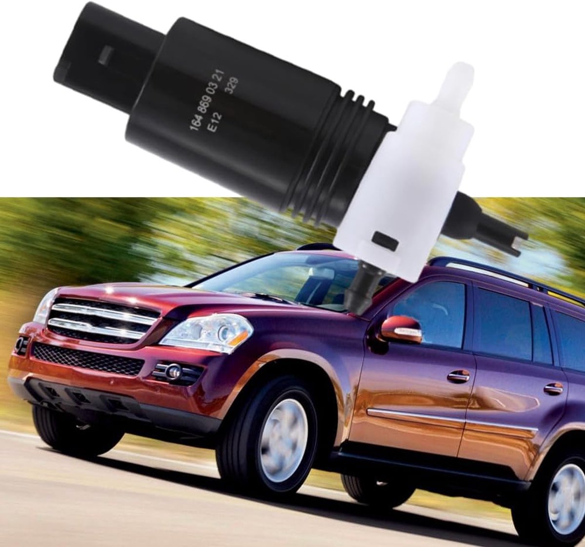 Ruitensproeierpomp vervangingsonderdeel, ruitensproeiers vloeistofpomp compatibel met Mercedes Benz GL320 GL350 GL450 GL550, 1648690421 2318660021