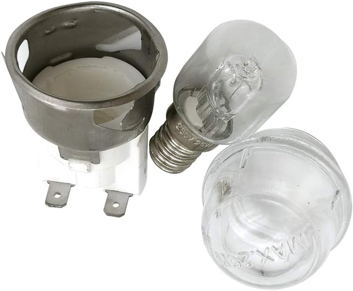 Star E14 Hoge Temperatuur Weerstand 500 Graden 250V 25W Oven Lamp, Ronde Hoofd Glas Cover Bestand tegen Hoge Temperatuur, Oven Lamp Houder, Keramische Lamp Hoofd 2501 Kit