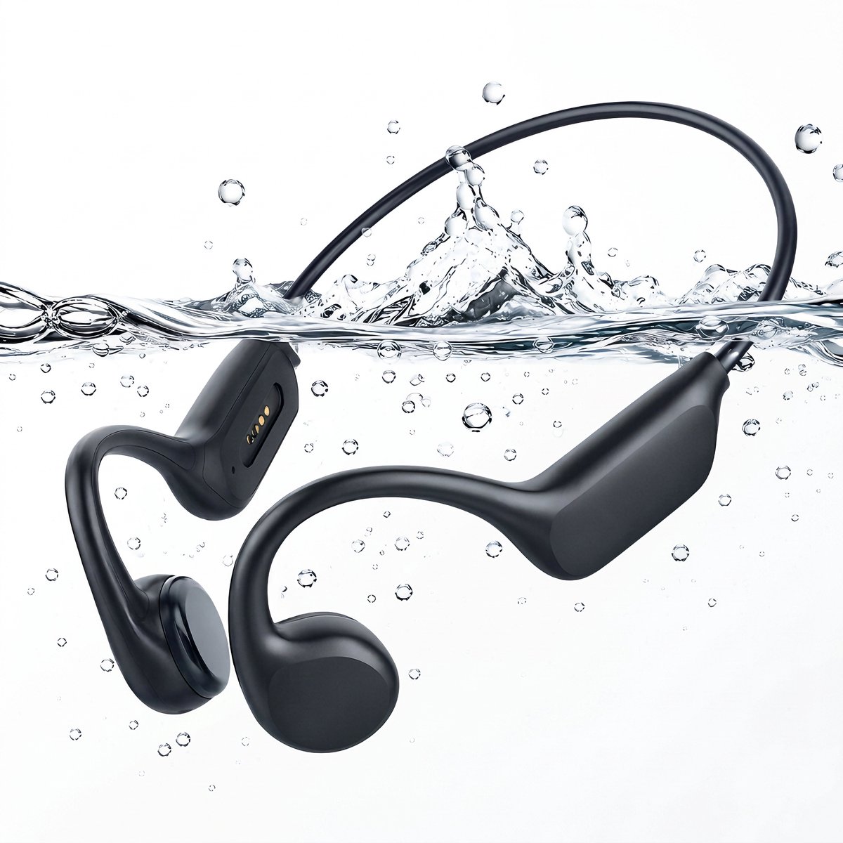 X7S - Bone Conduction Headphone – Open-Ear Sport Oortjes – Sport Hoofdtelefoon – Bluetooth Koptelefoon – IPX8 Waterbestendig – Hardlopen & Fitness – Zwart