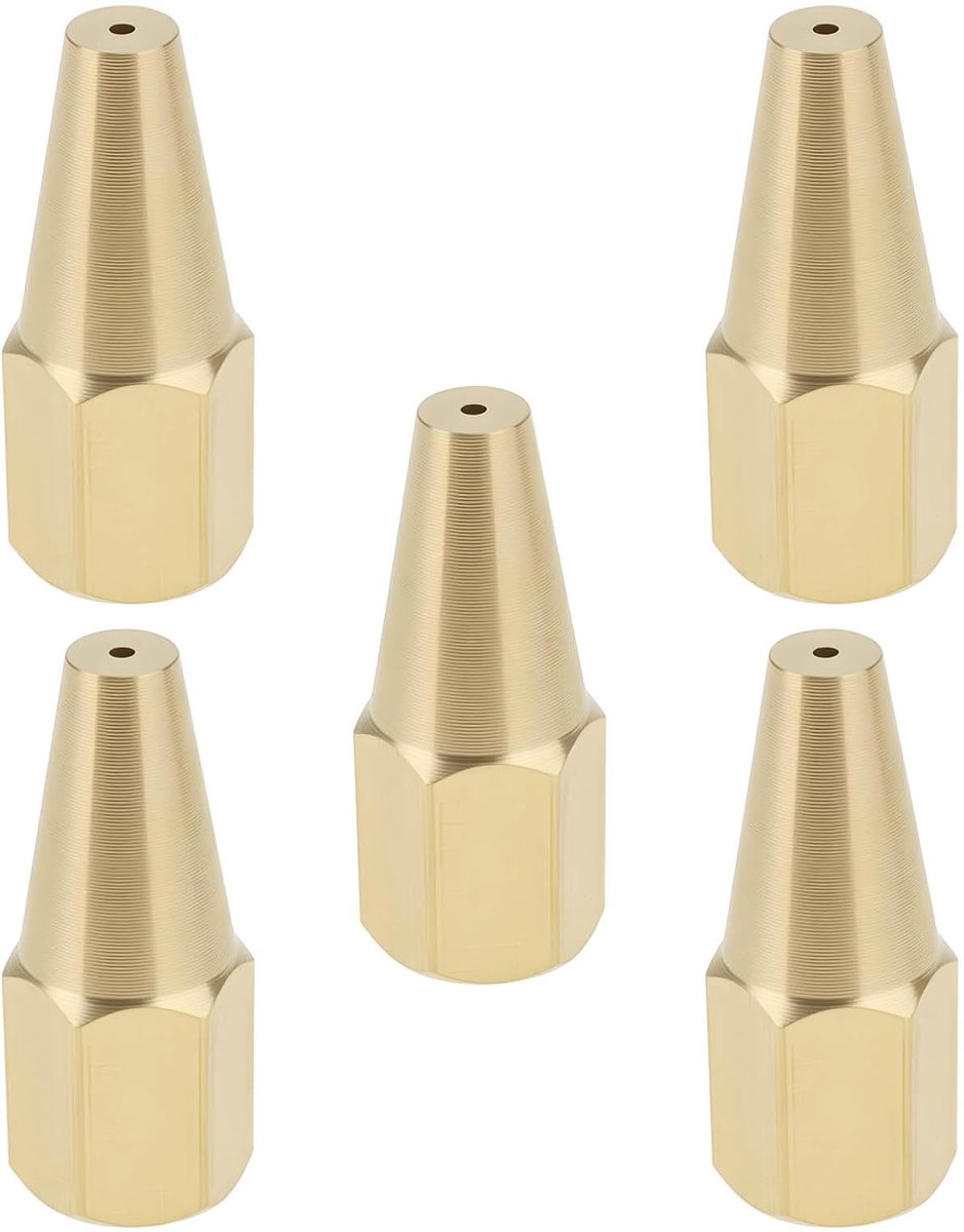 5 stks Acetyleen Lassen Spuitpistool Nozzle H01-2 1 # 0.5mm Geschikt voor Pijpleiding Sieraden Lassen Verwarming