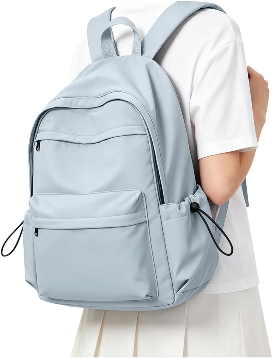 School Dames Schoolrugzak Meisje Tieners Casual Dagrugzak Boekentassen Middelbare School Rugzak voor Universiteit Werk Reizen Laptop Rugzak 14 inch Waterdicht,Blauw