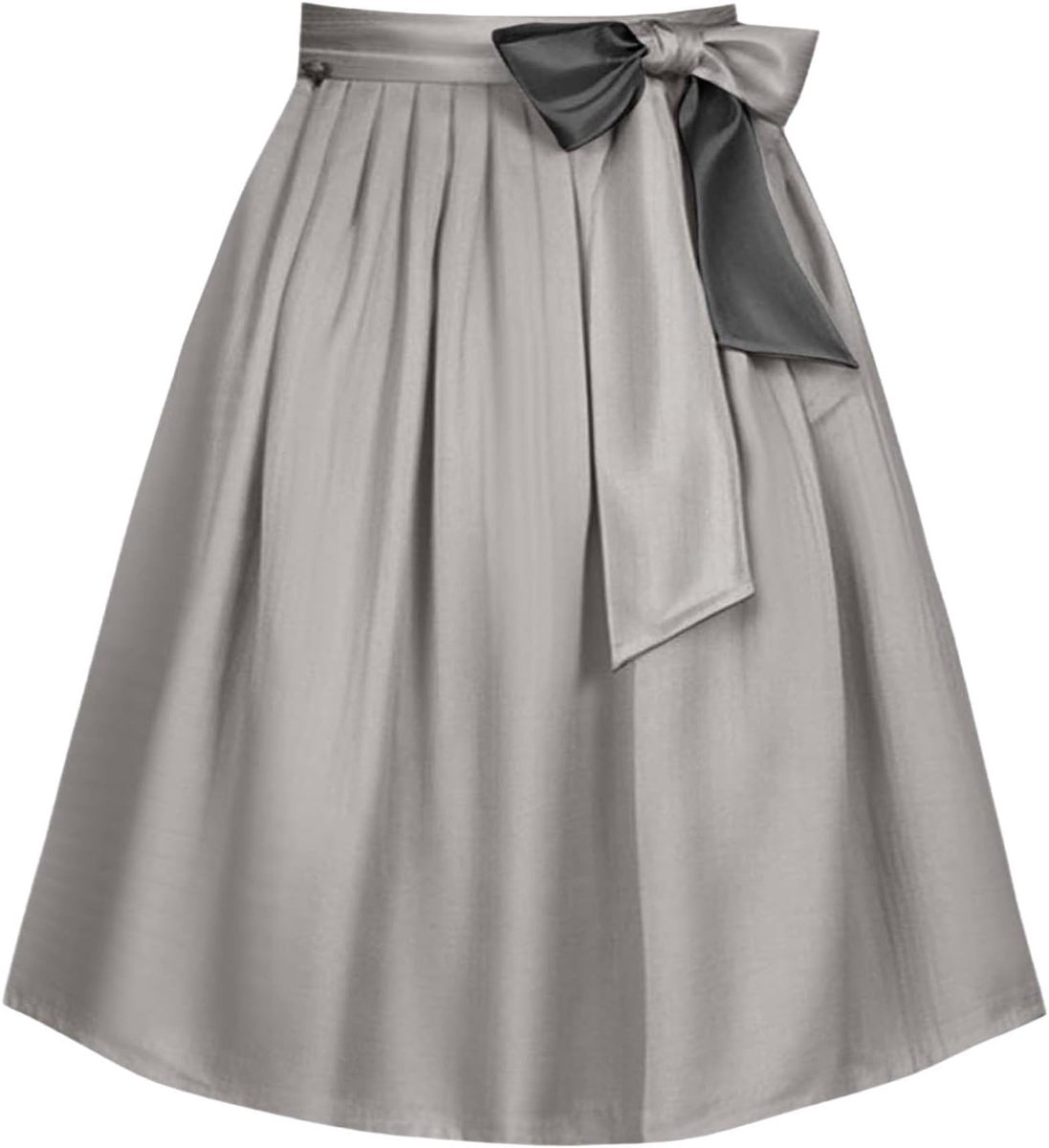Damesrok met hoge taille, satijn, midi, elegant, glanzend, vloeiend, chic, modern, modieus, zacht, A51
