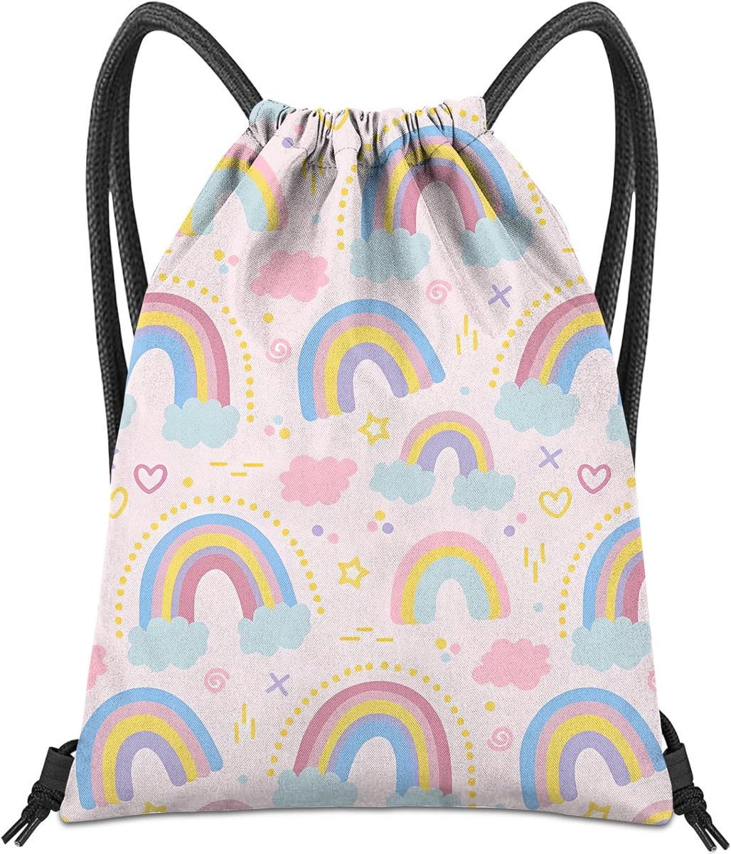 Trekkoord Rugzak voor String Bag Waterdichte Leuke Sport Strand Zwemmen Reizen (13 "× 17")