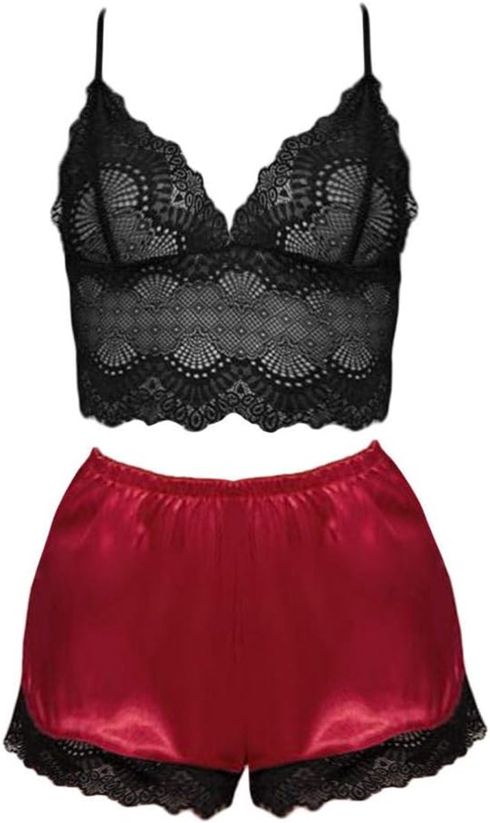 Dameskostuums 2 ST Dames Sexy Lingerie Diepe V Backless Kanten Beha Erotische Porno Ondergoed Nachtkleding Verleiding Perspectief Sex Vrouwen