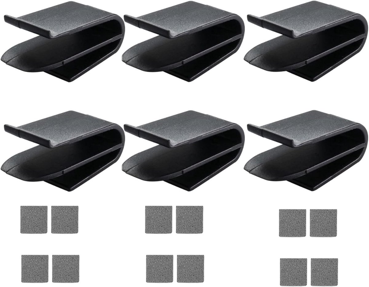 Luchtverfrisser-adapter, geschikt voor Tesla Model 3/Y Airvent clips, luchtverfrisserhouder, eenvoudige installatie, individueel design en multifunctionele houder, verpakking van 6 stuks