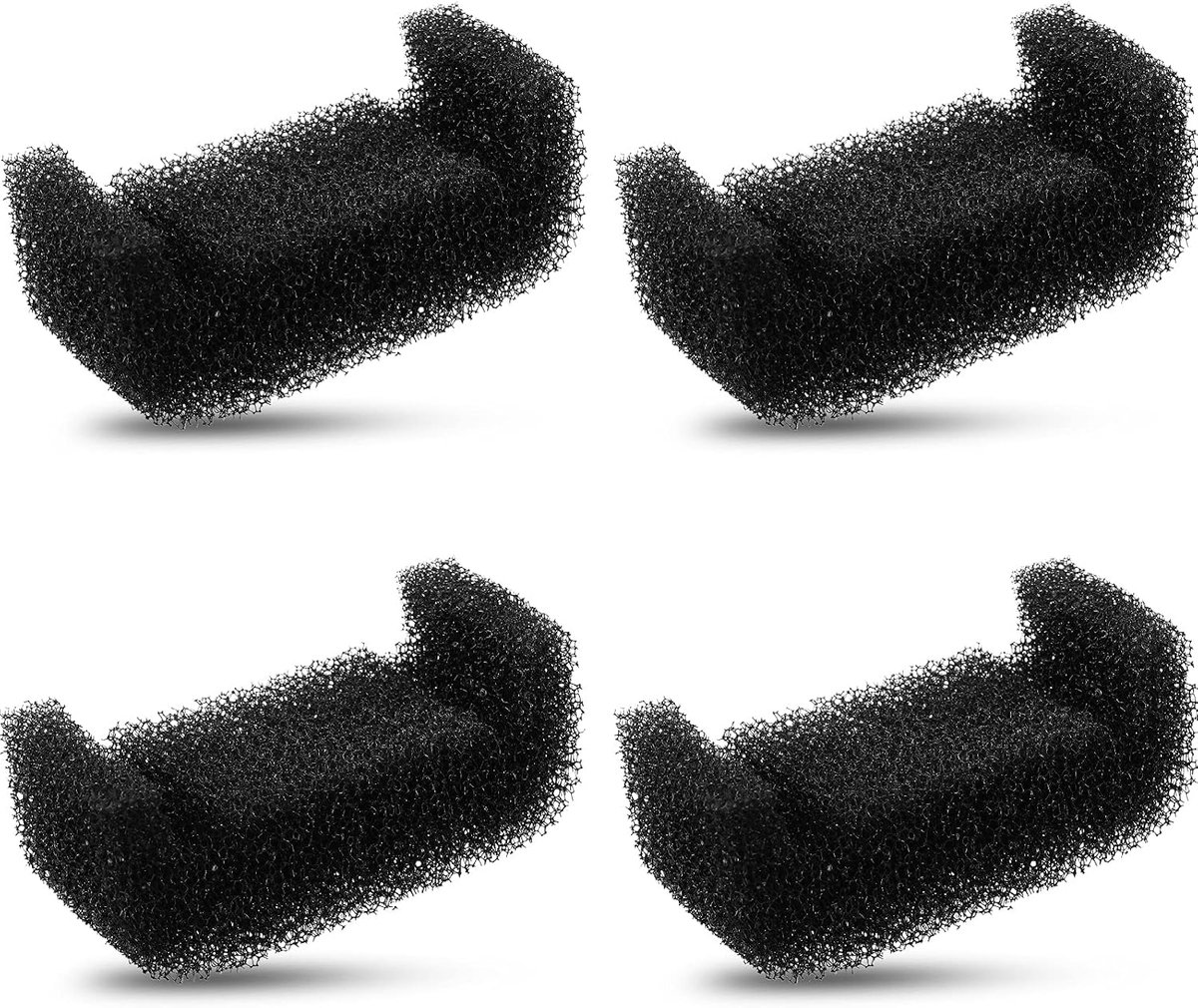 Sponsapfilter voor kattenfontein Vervangende huisdier fontein schuimfilter Sponsapfilter voor huisdier hond kat drinkfontein Sponsapfilter voor huisdier hond kat fontein (4 stuks)