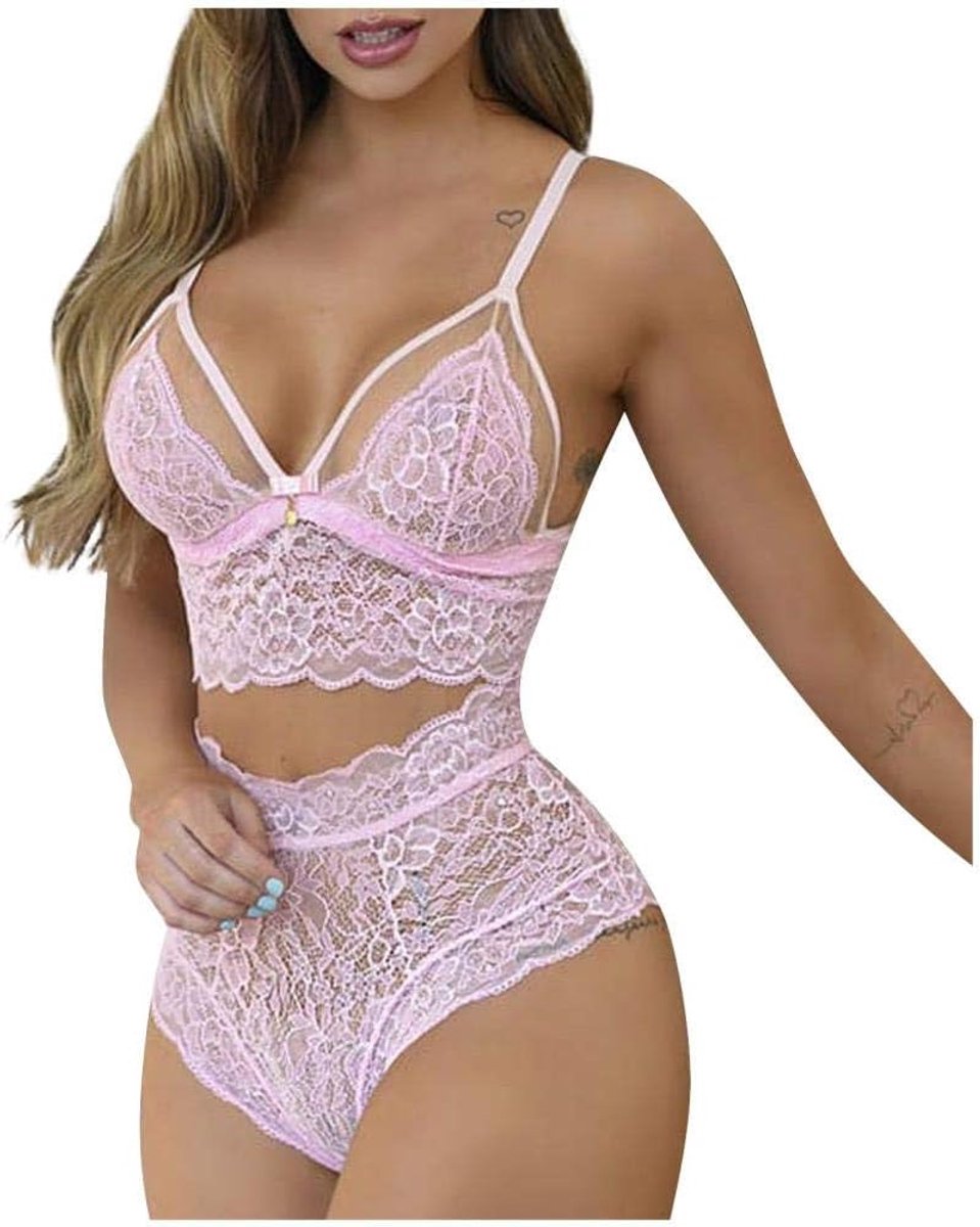 Babydolls, nachtjaponnen & negligés Kant Sexy Lingerie Vrouwen Hol Ondergoed Erotische Kostuum Porno Beha Slips Nachtkleding Verleiding Perspectief