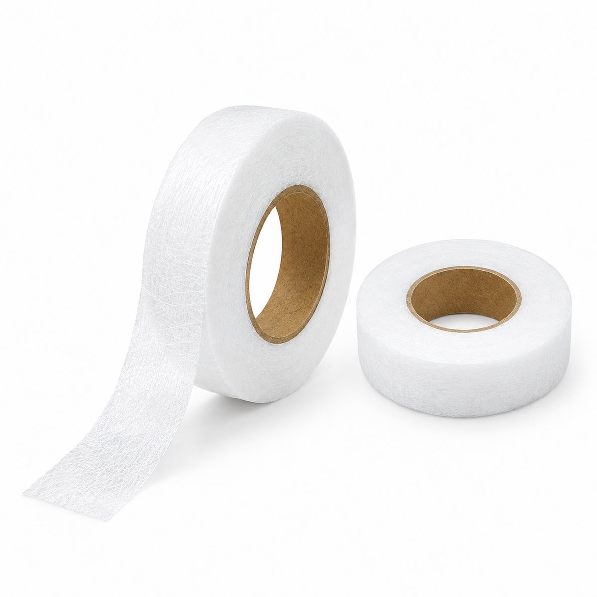 Kaiyaya - 2 stuks strijkband - 64 meter - 2 cm breed - wit - wasbestendig - voor naadloos zomen, kleding en gordijnen