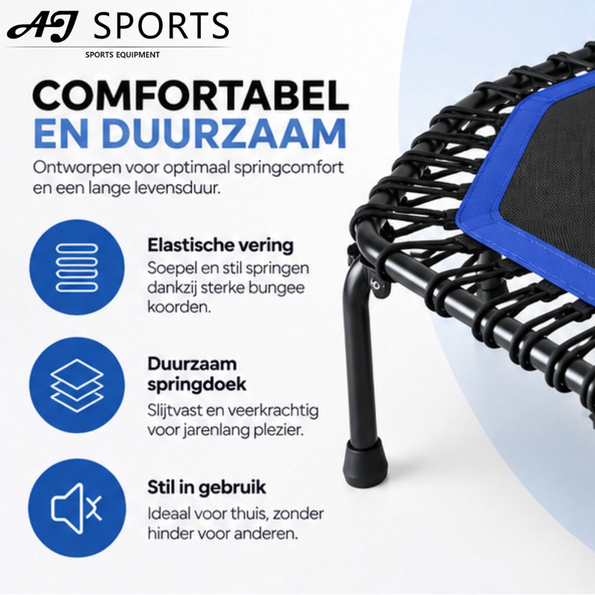 AJ-Sports Fitness Trampoline met grijpstang thumbnail 5