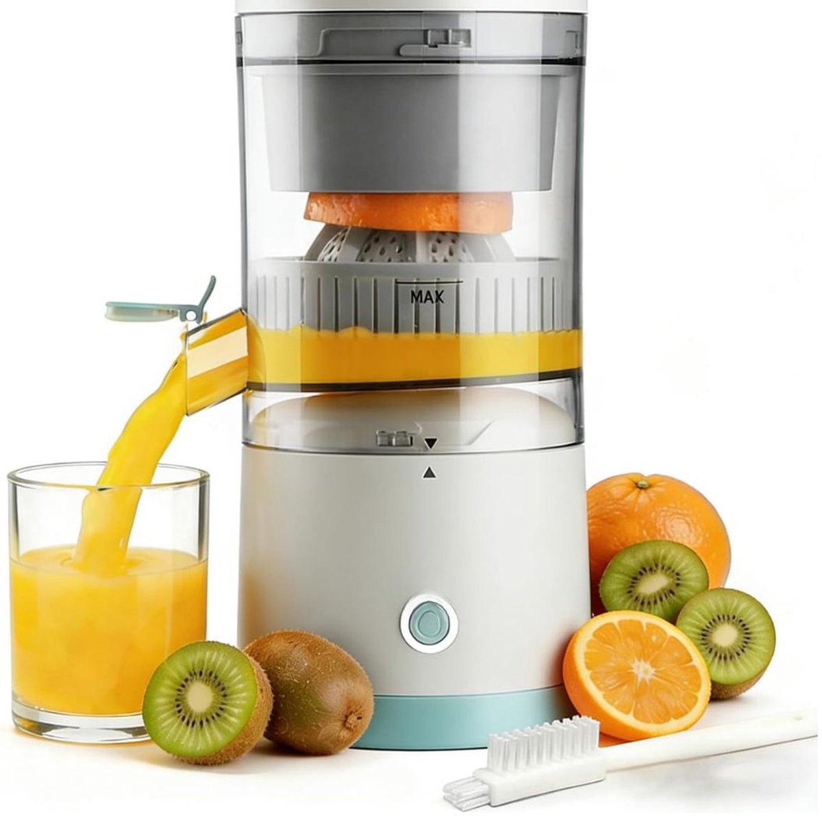 JCP® Juicer - Sapcentrifuge - Juice Maker - Wit - 11cm x 11cm x 24cm