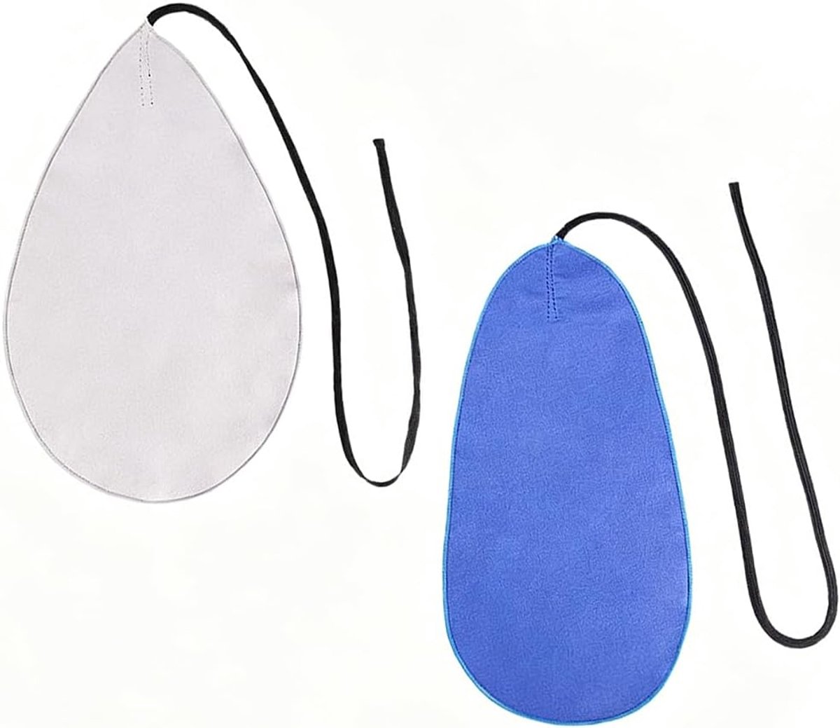 Reinigingsdoekenset voor binnenbuis, saxofoon reinigingsset, klarinet poetsdoek, fluitreiniger, dwarsfluit en klarinet accessoires, blauw en grijs, voor houten blaasinstrumenten