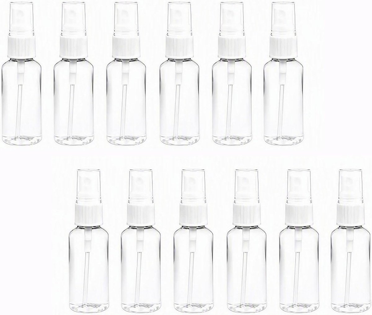 Verstuivers, herbruikbare kunststof sprayflacons, transparante lege mini sprayflessen voor parfum, gezicht, reizen, planten en dagelijkse verzorging, draagbare fijne nevel verstuiver