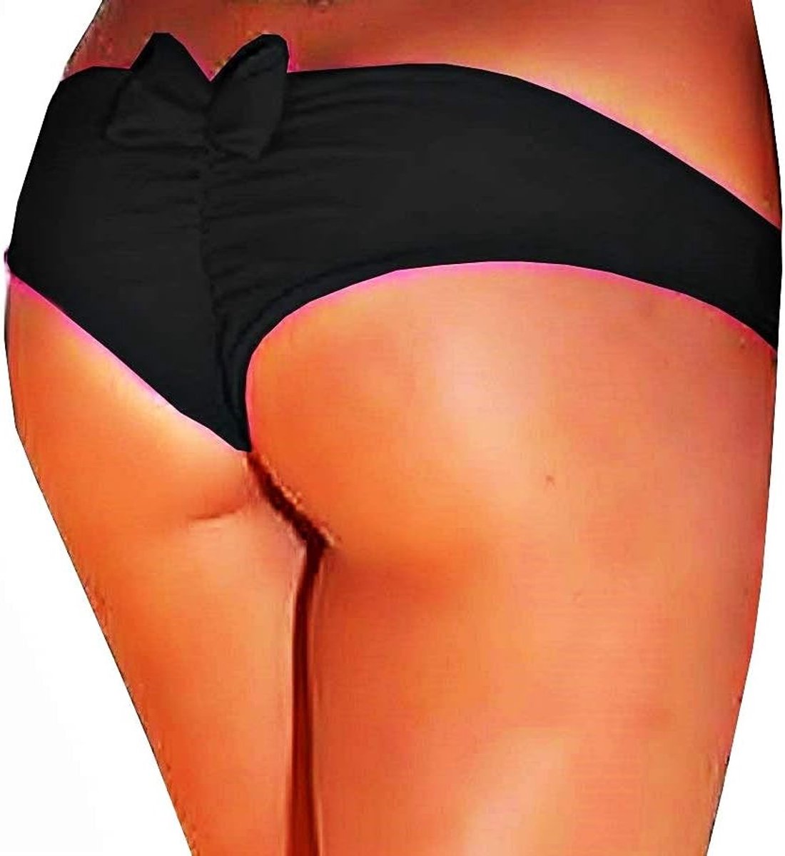 Badpak met string – alleen slip – volwassenen – dames – meisjes – met strik achter – zomermode – cadeau-idee voor verjaardag