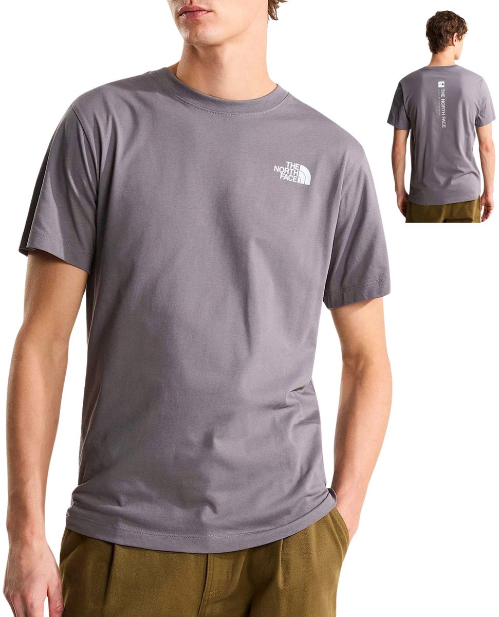 The North Face Vertical Regular Graphic Shirt Heren Grijs