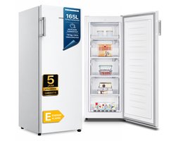 Heinner HFF-HS165E++ Vrieskast – 165 L – Instelbare Mechanische Thermostaat – Deuralarm – Omkeerbare Deur – Wit – 5 Jaar Garantie