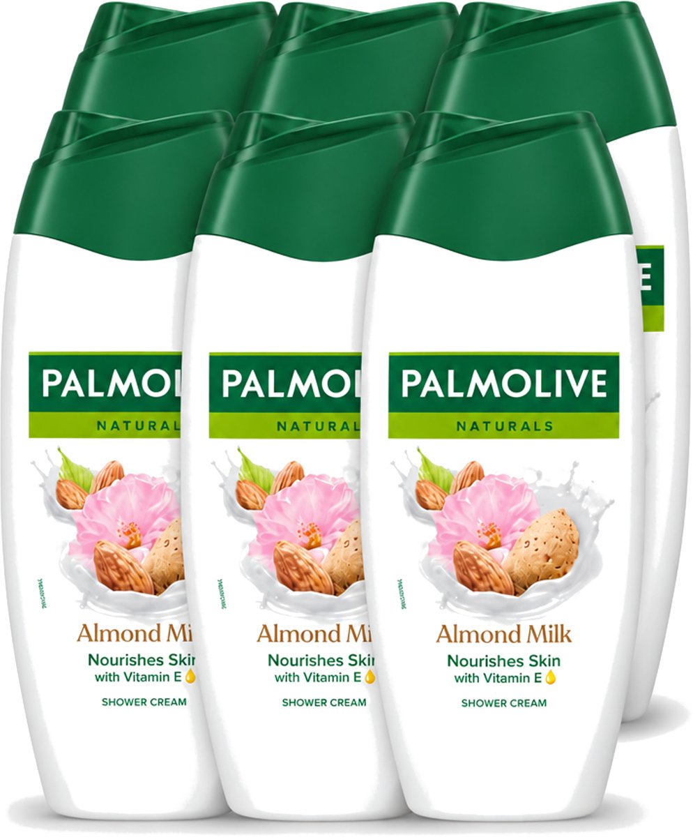 6 x Palmolive – Douchegel – Almond Milk – 250 ml - Voordeelverpakking - 6 stuks