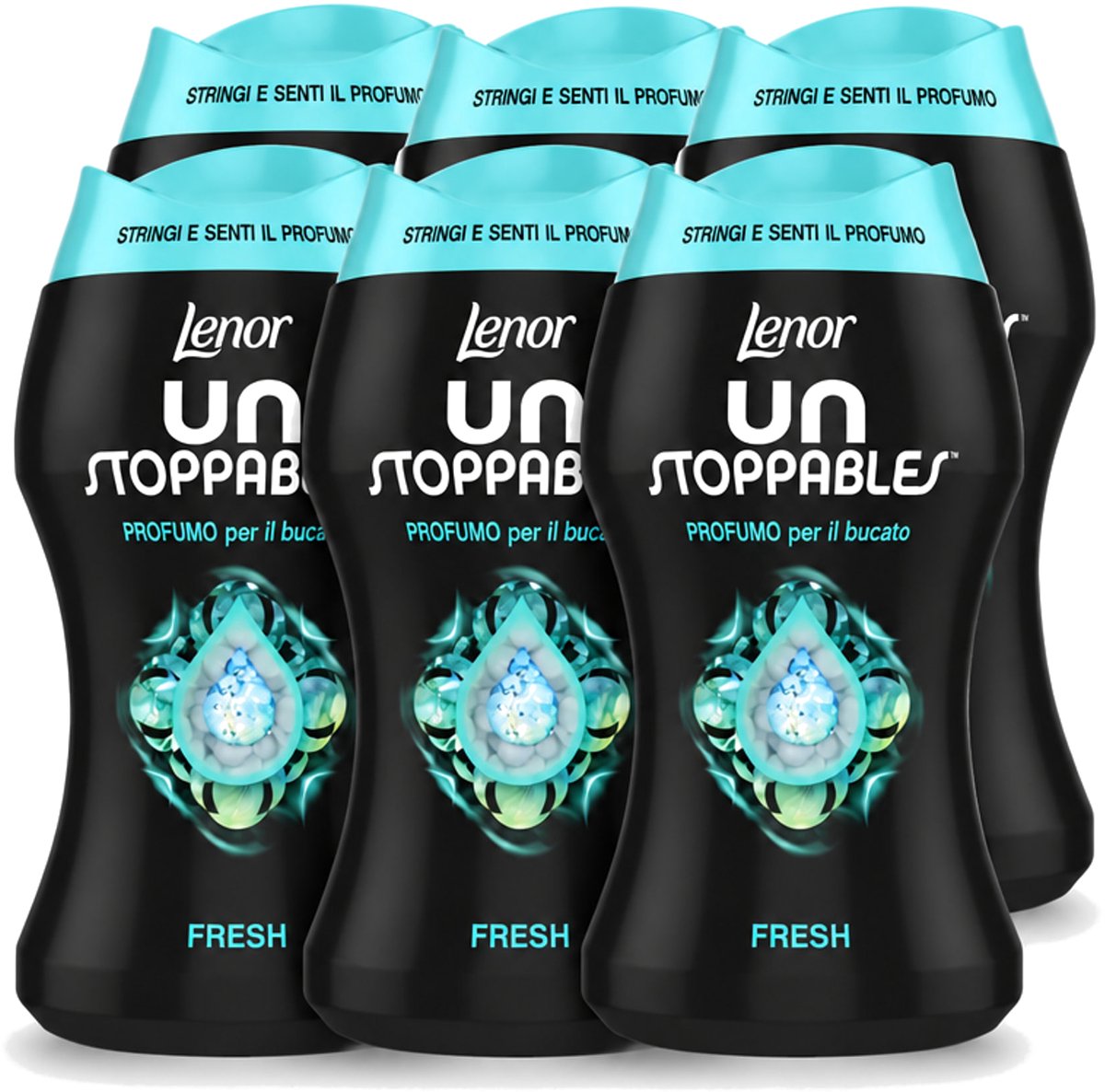 6 x Lenor Unstoppables – Geurbooster – Fresh - 10 Wasbeurten - 140 g - Voordeelverpakking - 6 stuks