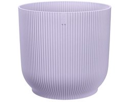 Elho Vibes Fold Rond 35 - Grote Bloempot voor Binnen - 100% gerecycled plastic - Ø 34.9 x H 32.4 - Zacht lila