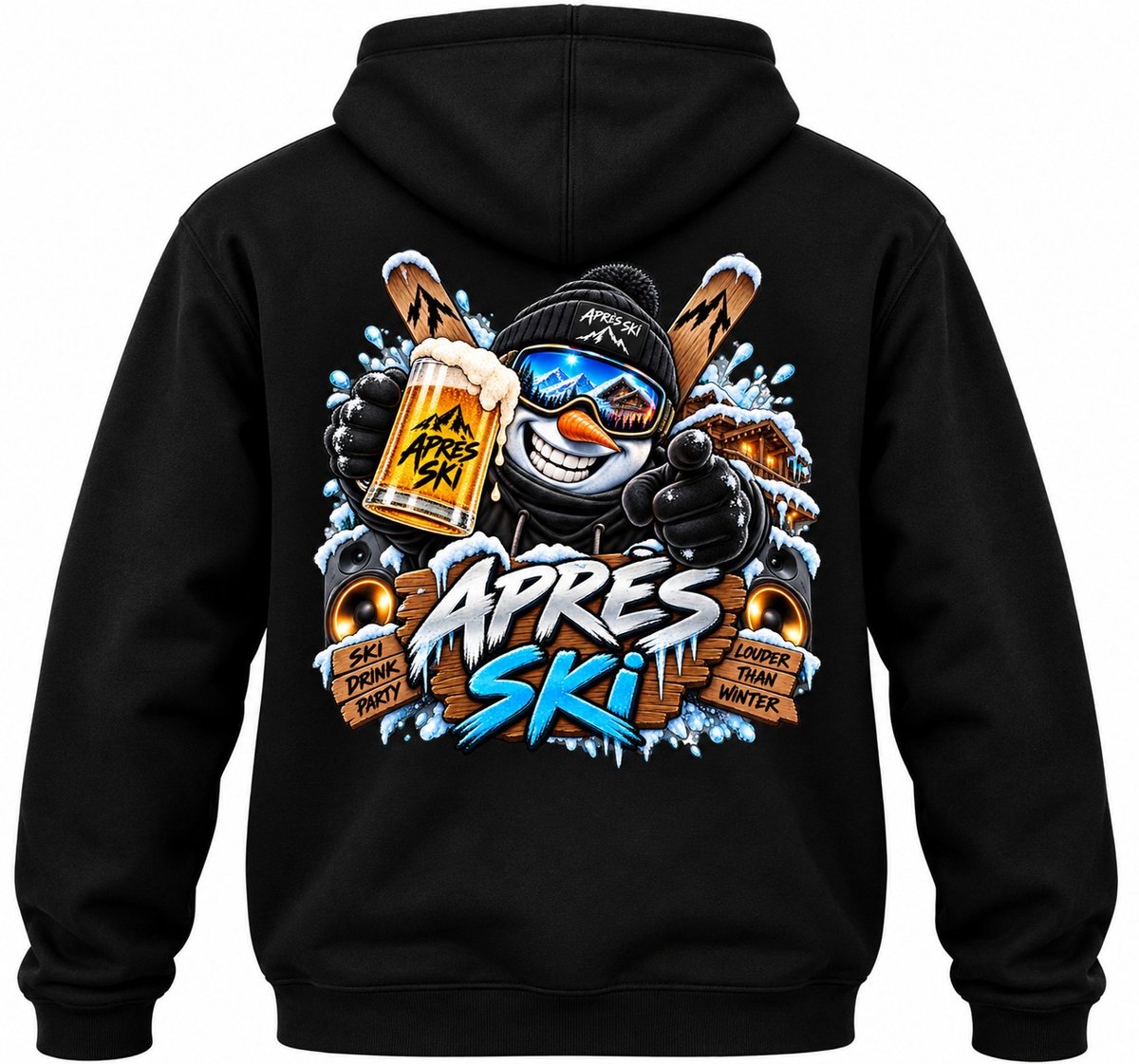 Apres Ski Hoodie - Maat 4XL - Snowman