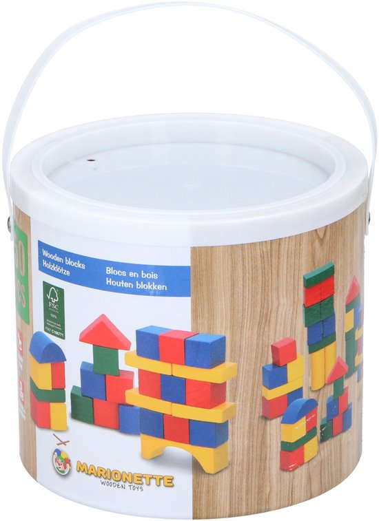 Marionette Wooden Toys Bouw Blokken (50 stuks) van Marionette — afbeelding 4