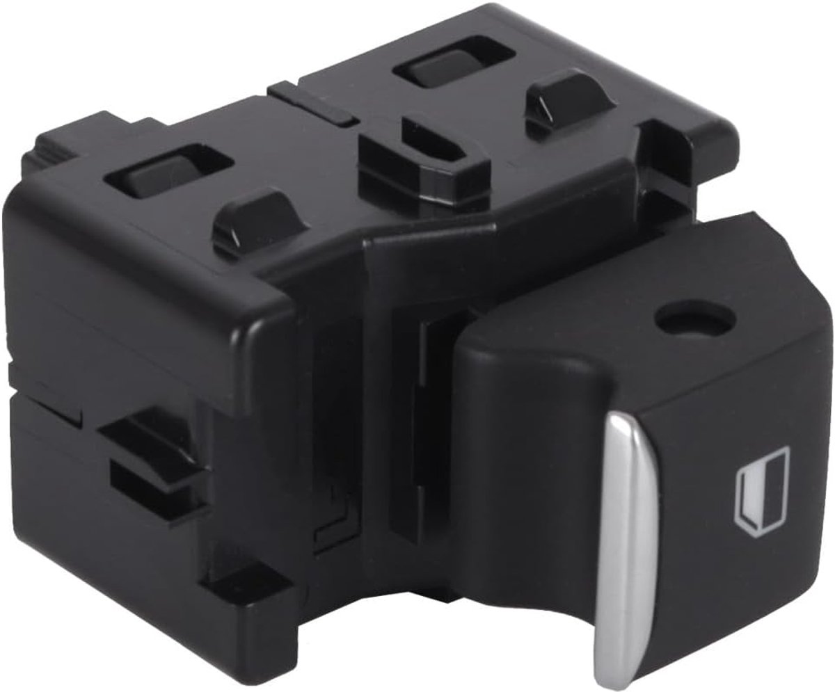 Raambedieningsknoppen voor Ford-interieurglasschakelaar H1BT-14529AA Zwarte ABS-raambedieningsknop voor Fiesta 2017-2019 Focus 2019