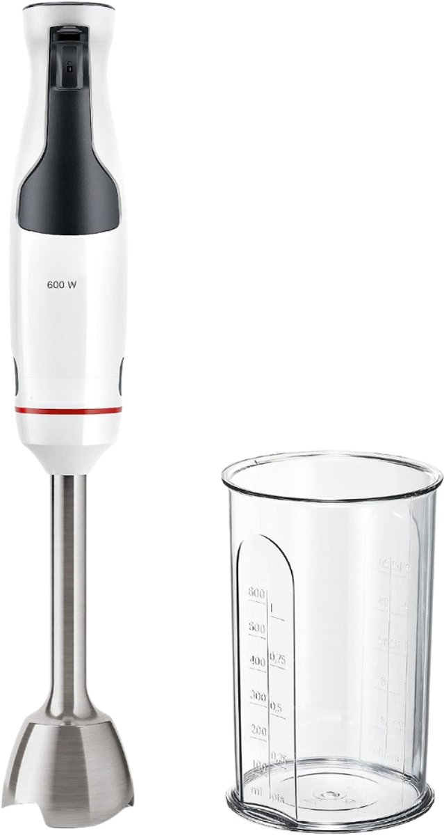 Verte - Staafmixer - 600 W - Wit - Dynamische Snelheidsregeling - QuattroBlade-Systeem - Inclusief Accessoires