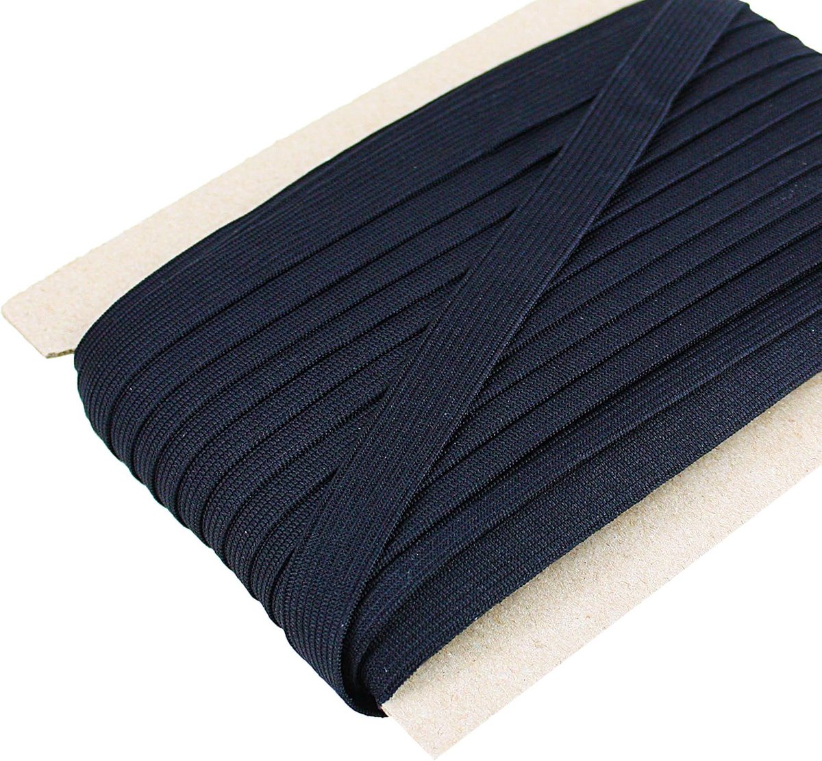Tukan-tex Elastiek, 15 mm breed, zwart, 25 meter, doe-het-zelf (zwart, 15 mm), doe-het-zelf elastische band voor naaien en huishoudelijk handwerk