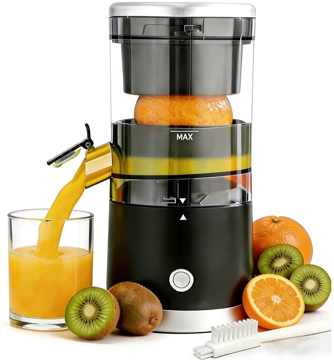 JCP® Juicer - Sapcentrifuge - Juice Maker - Zwart - 11cm x 11cm x 24cm
