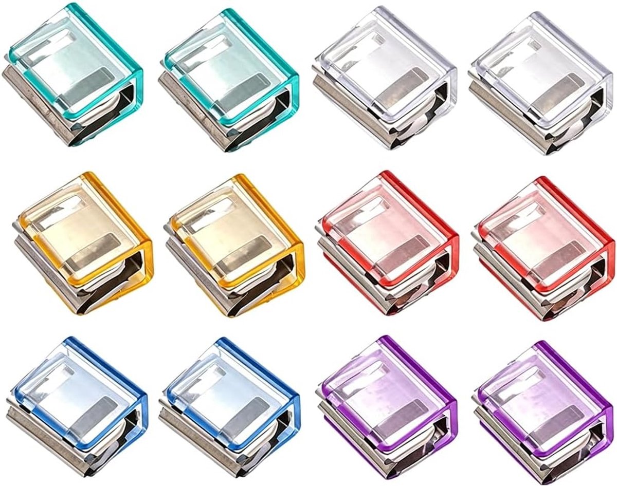 12 stuks broekklemmen, broekclip, broek strakker maken clip, broekpijp verkort clip, broek verkorting broekklem fietsbroek, broekverbreding broekverkleiner, broekband strakker maken