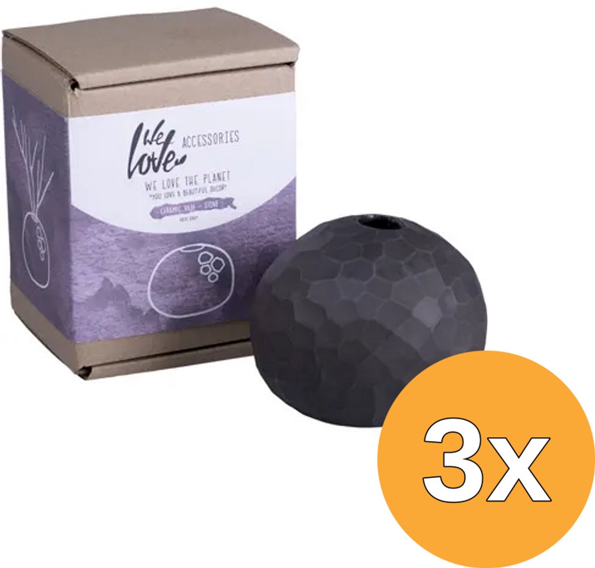 We Love The Planet 3x We Love Ceramic Vase Stone For Diffuser Sticks (1 stuk)