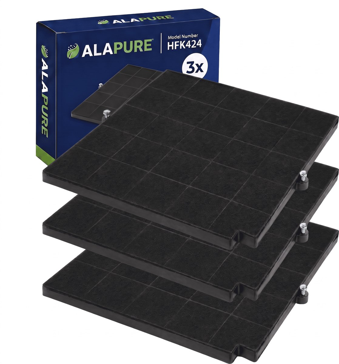 3x Koolstoffilter voor AEG 50288593002 Type F16