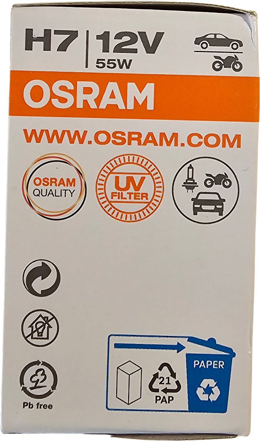 OSRAM CLASSIC H7 Autolampen Set 2 Stuks 12V 55W – foto 3