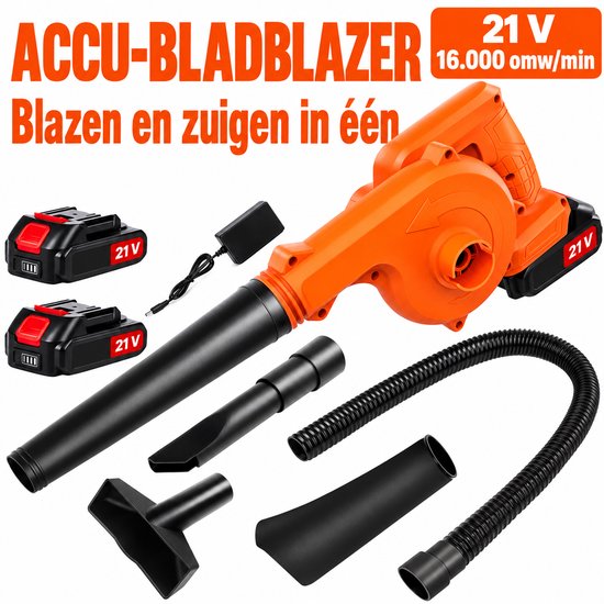 HSD bladblazer - Bladblazeraccessoire - Draadloos - 2-in-1 - 2 accu's — afbeelding 2
