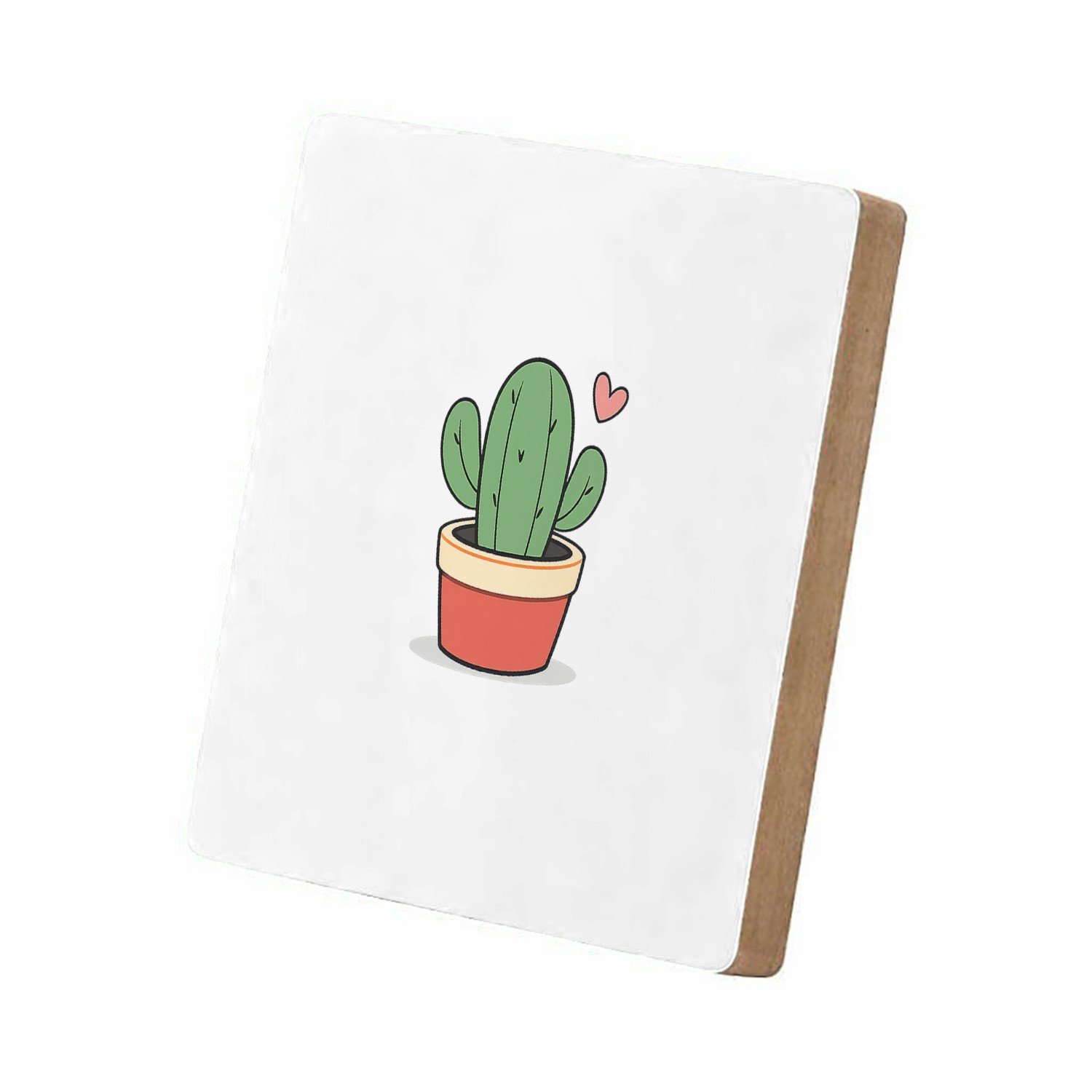 Mr Cadeautjes MDF staande fotolijst 15,2 x 15,2 - design Een subtiel liefdescadeau met een compacte handgeschreven we | cadeau Wit