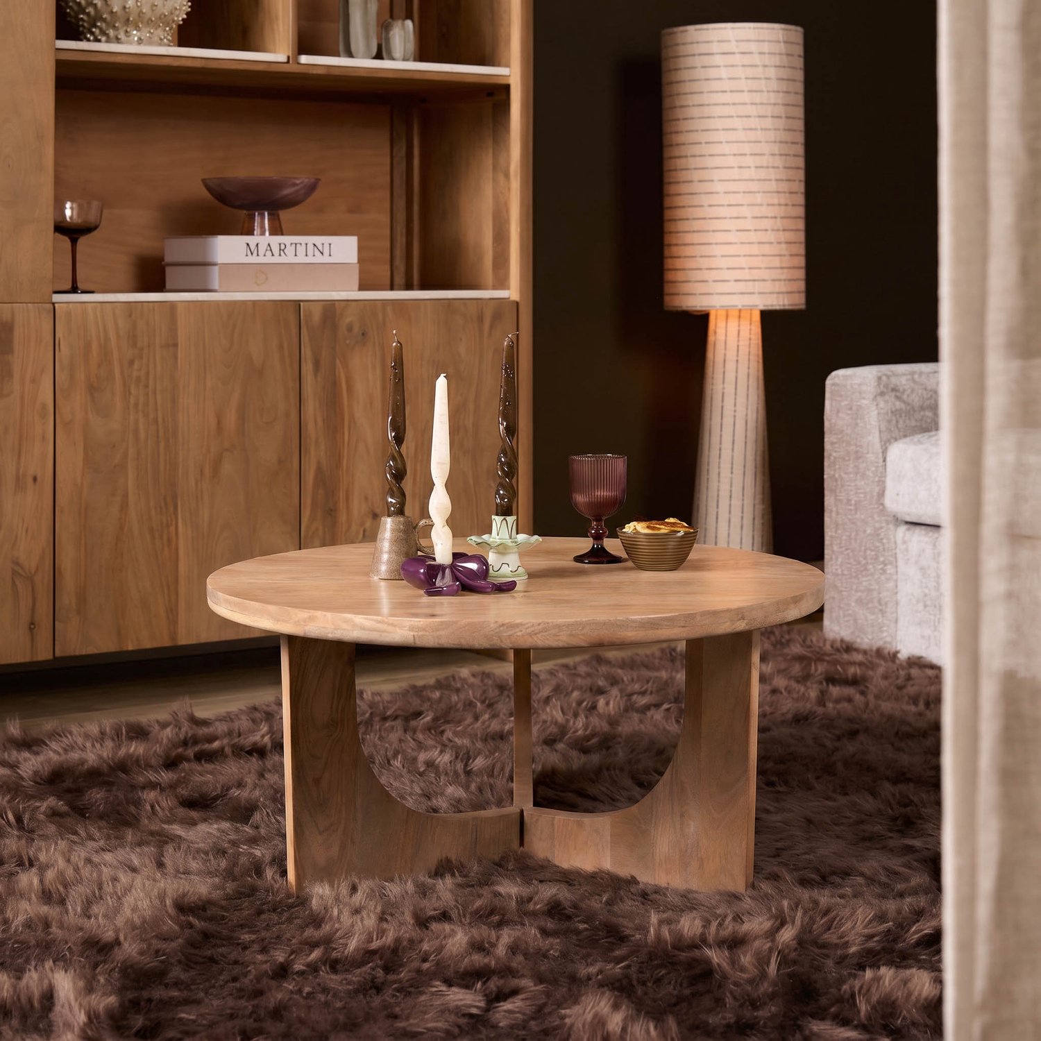 Starfurn Salontafel Guus - Bruin - 80x80x40 cm