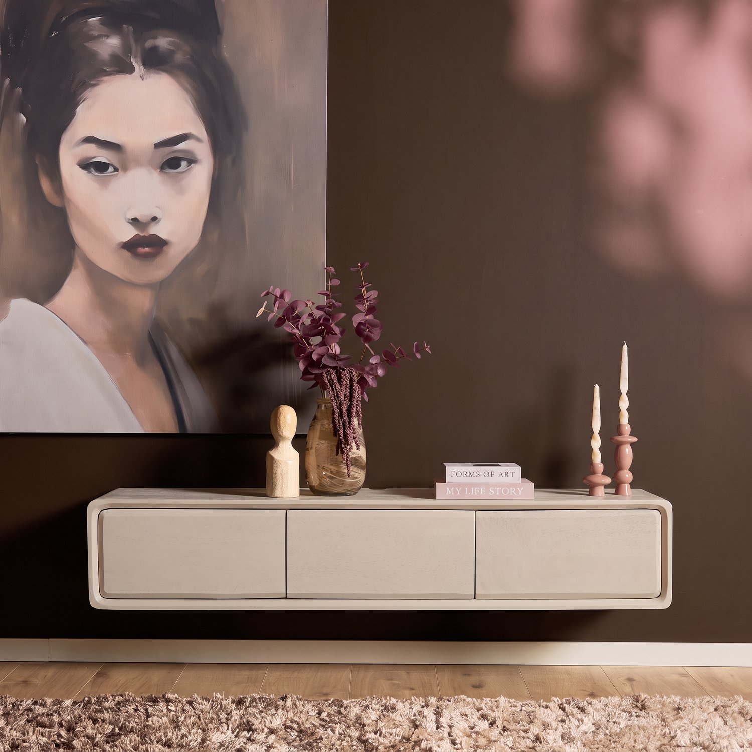 Starfurn Tv-meubel Allure - Beige - 35x160x30 cm