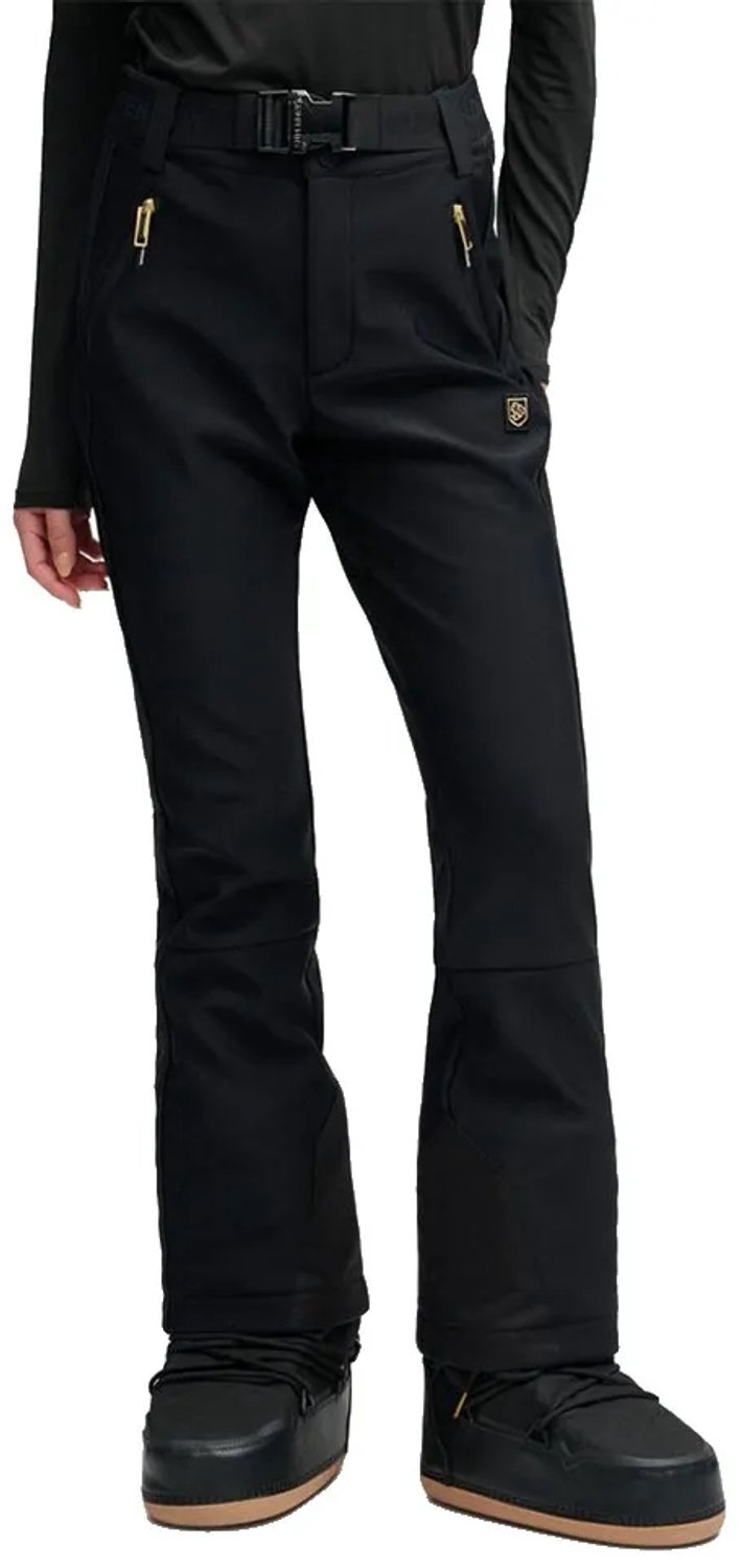Superdry Luxe Skibroek Slanke Pasvorm Dames Skibroeken Zwart