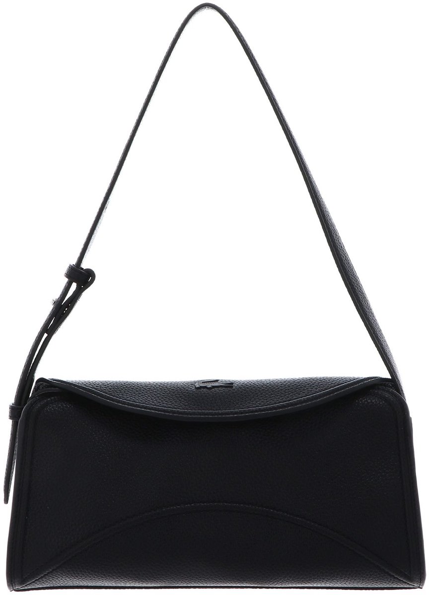 LACOSTE schoudertas Flap Shoulder Bag Noir zwart
