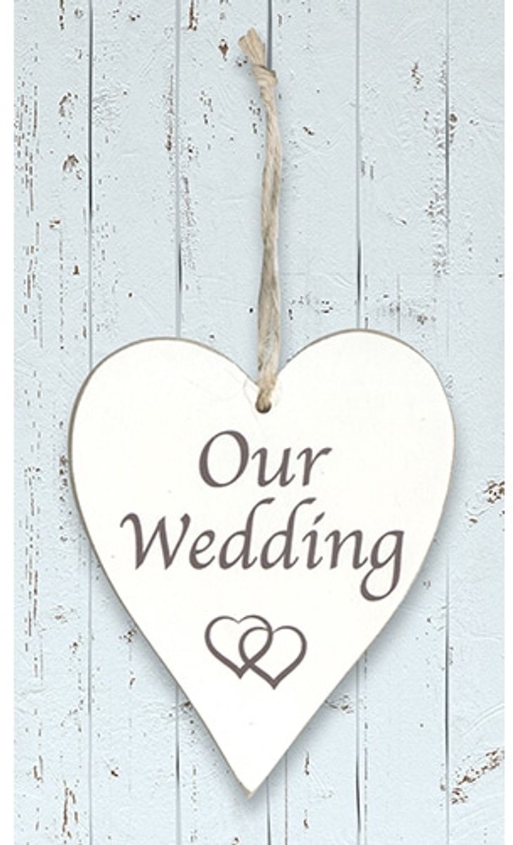 Oaktree - Houten hart Our Wedding