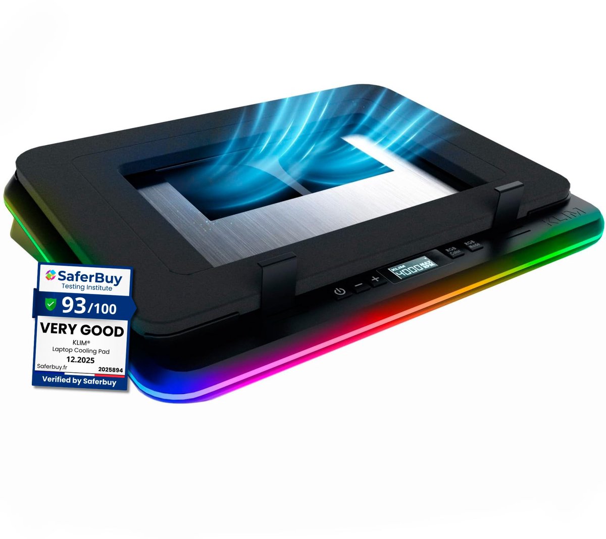 Laptopkoeler – 4 Turbo Ventilatoren – 4000 RPM – Stil – RGB Verlichting – Voor 17,3 inch Laptops