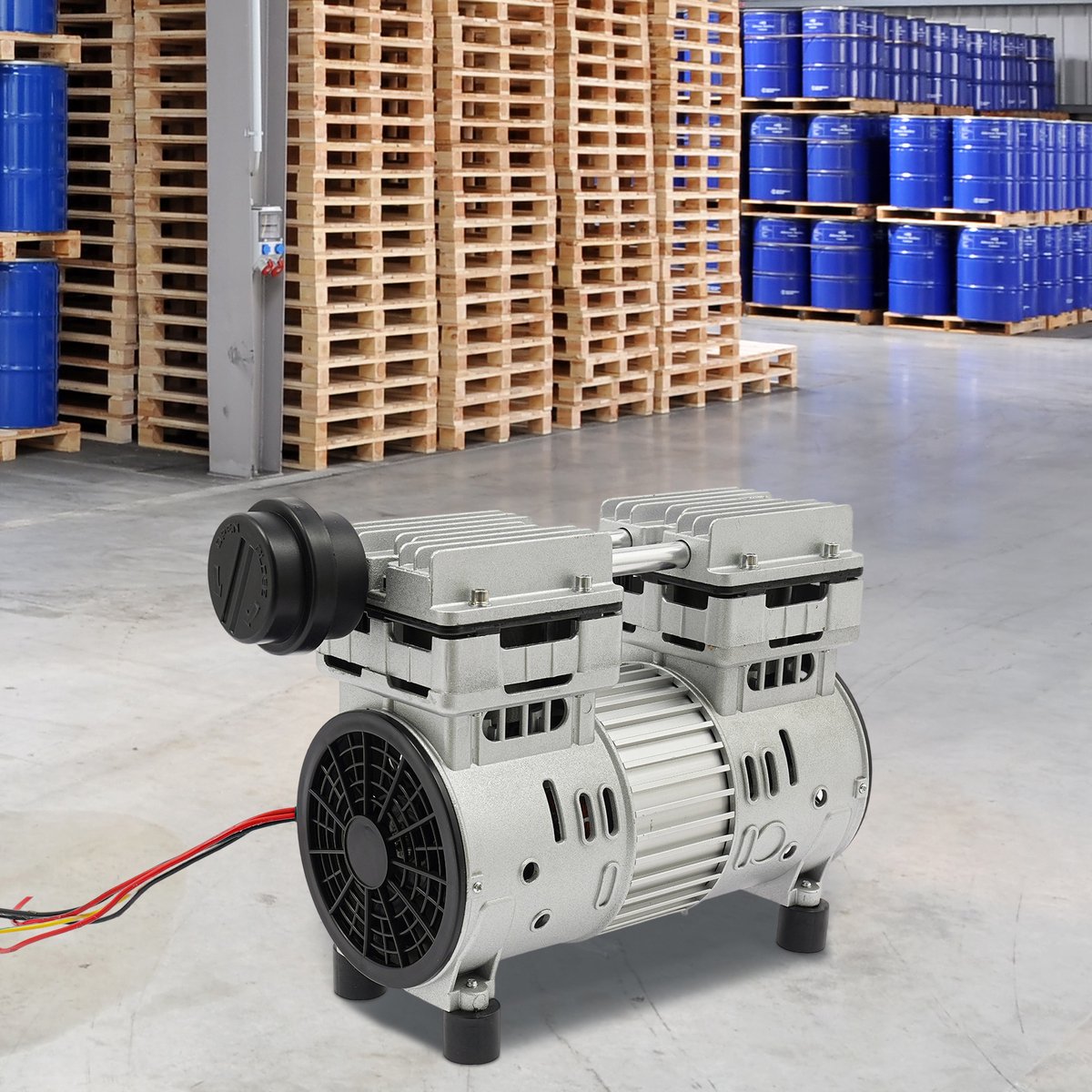 Luchtcompressor Olievrij - 750 W Hoog Vermogen - 8 Bar Max Werkdruk - Aluminium Behuizing - Voor Medische En Koelcompressoren