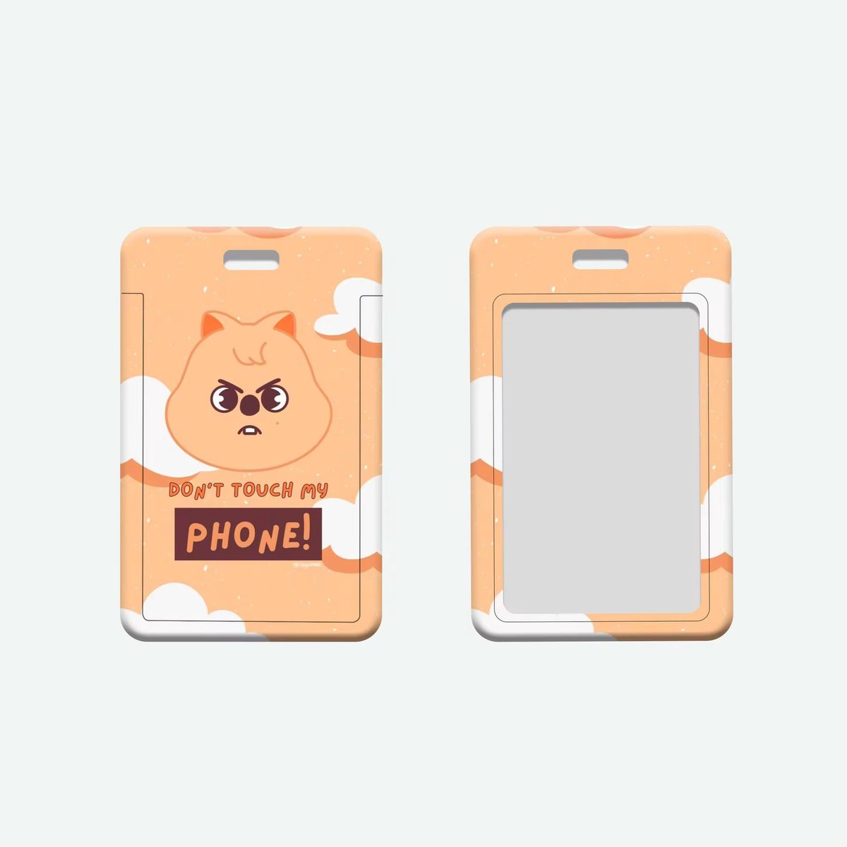 KPOP Stray Kids SKZ Bus Card Holder Orange Angry Face [Sleutelhanger]