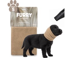 Furry Original® Oorbeschermer Hond - Gehoorbescherming voor Waterblazer en Shampoo Beurt - Kalmering & Minder Stress - Oorbescherming Hoofdband - Honden Verzorging - Small - Mokka Bruin