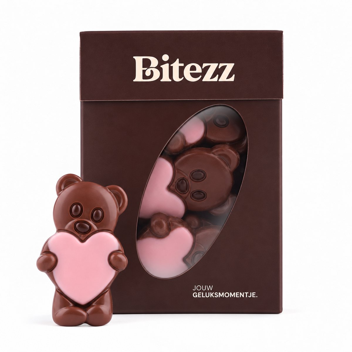 Chocolade beertje roze 400 gram